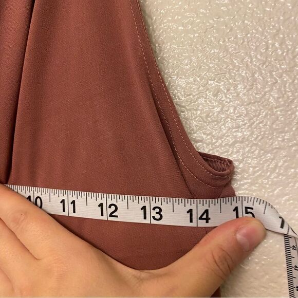 Weissman dance costume mauve Matte Jersey Cowl Crop Top MJ13035 Adult SA - Picture 4 of 9